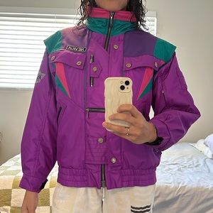 Retro Nevica color block Ski racing Jacket